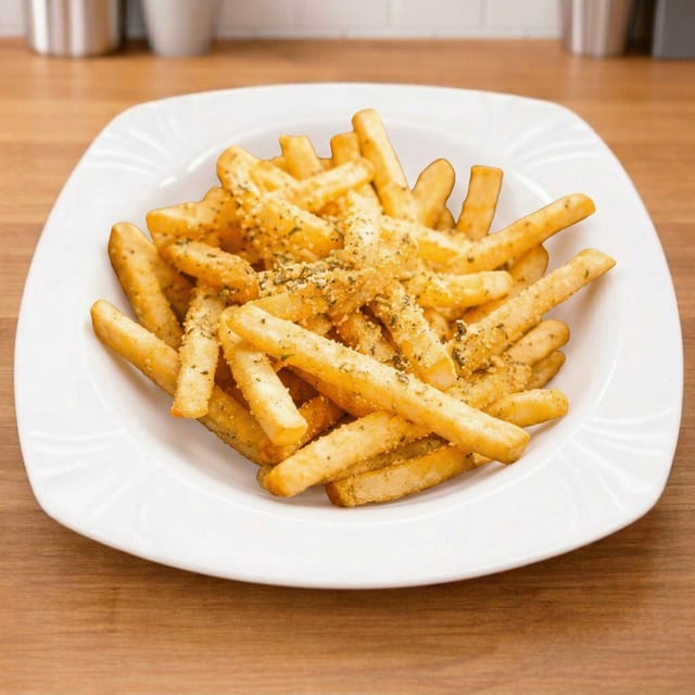 Golden Salted Egg Shoestring Fries.