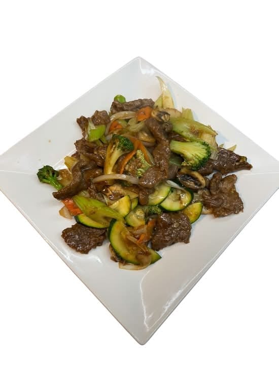 Beef with Assorted Vegetables.