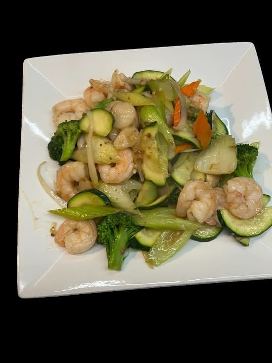 Shrimp with Assorted Vegetables.
